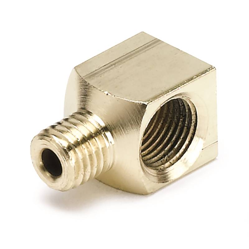 AutoMeter - AutoMeter FITTING, ADAPTER, 90 Degree, 1/8" NPTF FEMALE TO 1/8" COMPRESSION MALE, BRASS 3272