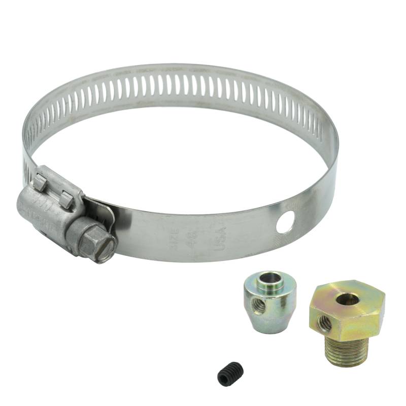 AutoMeter - AutoMeter FITTING KIT, THERMOCOUPLE, 1/8NPT MALE W/ SET SCREW & BAND CLAMP, STEEL 3256