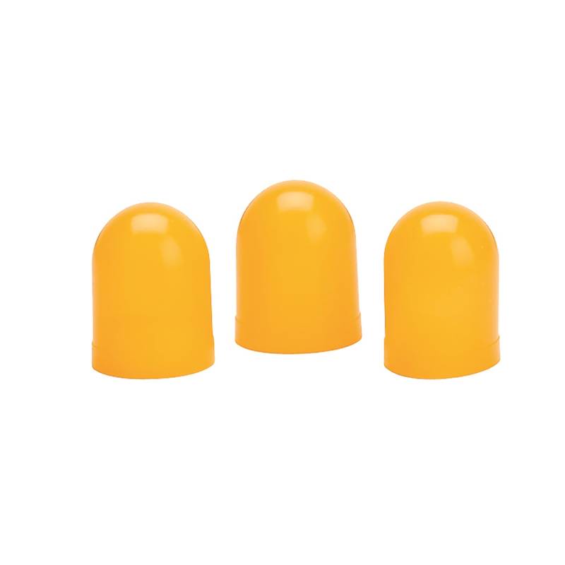 AutoMeter - AutoMeter LIGHT BULB BOOTS, YELLOW, QTY. 3 3208