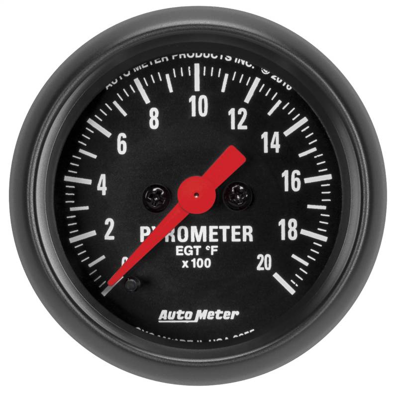 AutoMeter - AutoMeter GAUGE, PYROMETER (EGT), 2 1/16", 2000 Degrees F, DIGITAL STEPPER MOTOR, Z-SERIES 2655