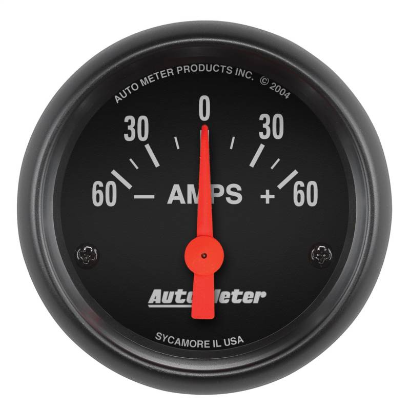 AutoMeter - AutoMeter GAUGE, AMMETER, 2 1/16" , 60A, ELECTRIC, Z-SERIES 2644