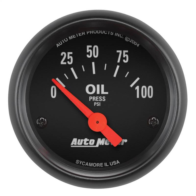 AutoMeter - AutoMeter GAUGE, OIL PRESSURE, 2 1/16" , 100PSI, ELECTRIC, Z-SERIES 2634