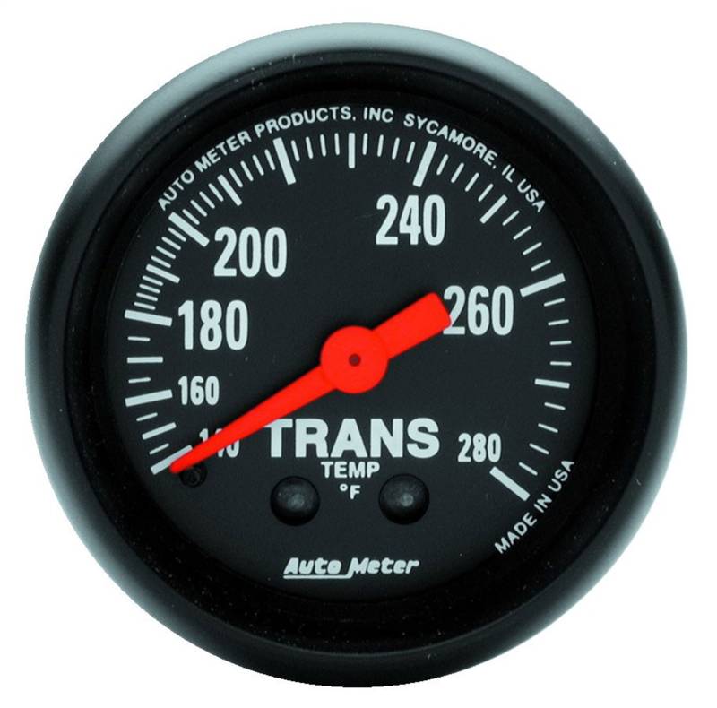 AutoMeter - AutoMeter GAUGE, TRANSMISSION TEMP, 2 1/16", 140-280 Degrees F, MECHANICAL, 8FT., Z-SERIES 2615