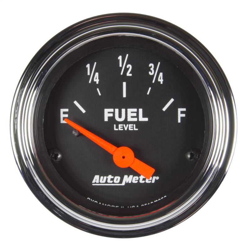 AutoMeter - AutoMeter GAUGE, FUEL LEVEL, 2 1/16" , 73OE TO 10OF(AFTERMARKET LINEAR), ELEC, TRAD CHROME 2519