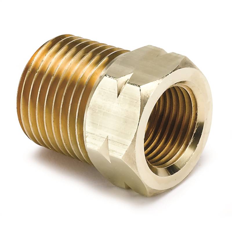 AutoMeter - AutoMeter FITTING, ADAPTER, 1/2" NPT MALE, BRASS, FOR AUTO GAGE MECH. TEMP. 2372