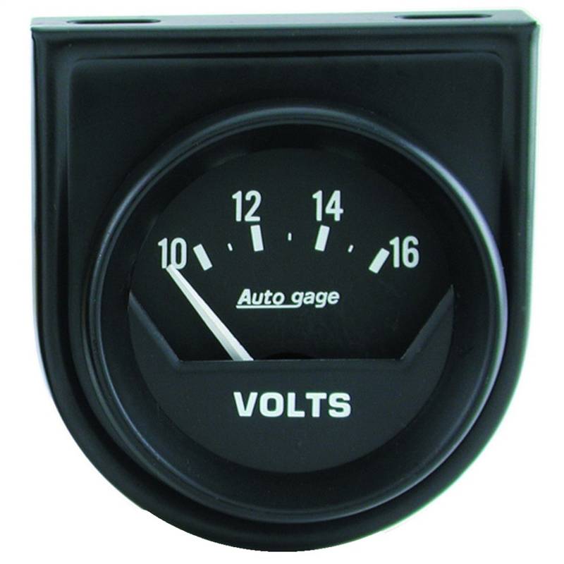 AutoMeter - AutoMeter GAUGE CONSOLE, VOLTMETER, 2" , 16V, SHORT SWEEP, BLACK, AUTOGAGE 2362