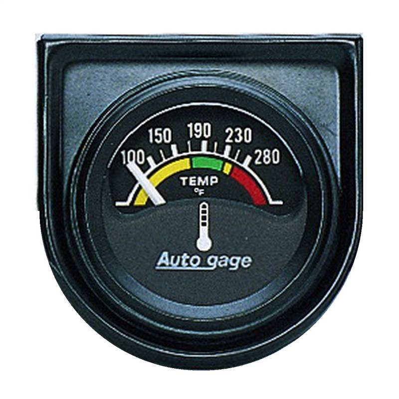 AutoMeter - AutoMeter GAUGE CONSOLE,WATER TEMP,1.5",280 Degrees F,ELEC,BLK DIAL,BLK BEZEL,AUTOGAGE 2355