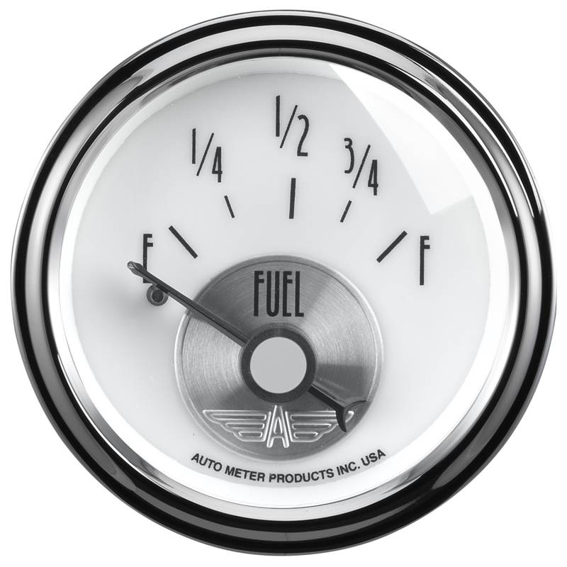 AutoMeter - AutoMeter GAUGE, FUEL LEVEL, 2 1/16" , 0OE TO 90OF, ELEC, PRESTIGE PEARL 2015