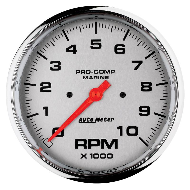 AutoMeter - AutoMeter GAUGE, TACHOMETER, 5" , 10K RPM, MARINE CHROME 200801-35