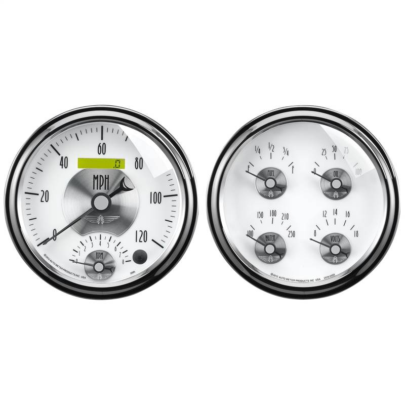 AutoMeter - AutoMeter GAUGE KIT, 2 PC., QUAD & TACH/SPEEDO, 5" , PRESTIGE PEARL 2008