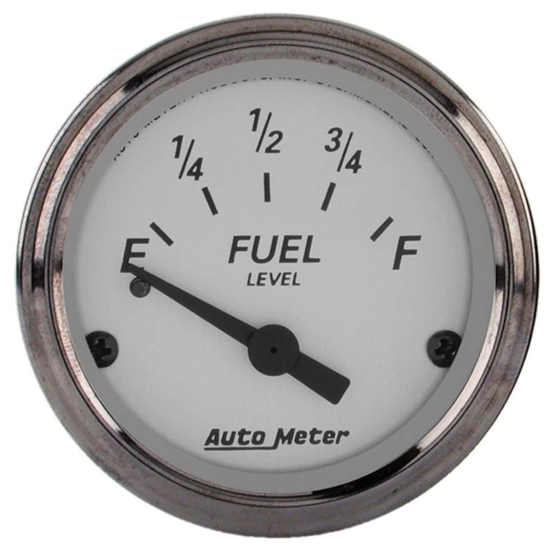 AutoMeter - AutoMeter GAUGE, FUEL LEVEL, 2 1/16" , 0OE TO 30OF, ELEC, AMERICAN PLATINUM 1907