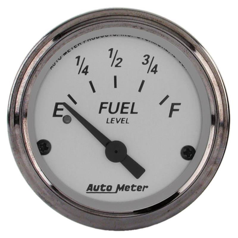 AutoMeter - AutoMeter GAUGE, FUEL LEVEL, 2 1/16" , 240OE TO 33OF, ELEC, AMERICAN PLATINUM 1906