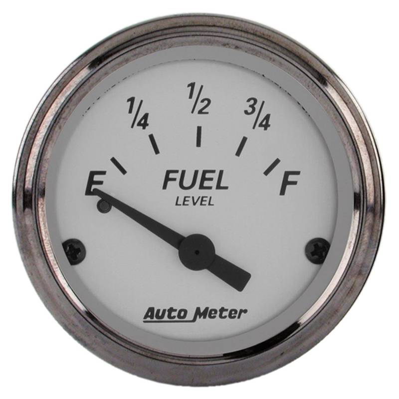 AutoMeter - AutoMeter GAUGE, FUEL LEVEL, 2 1/16" , 0OE TO 90OF, ELEC, AMERICAN PLATINUM 1904