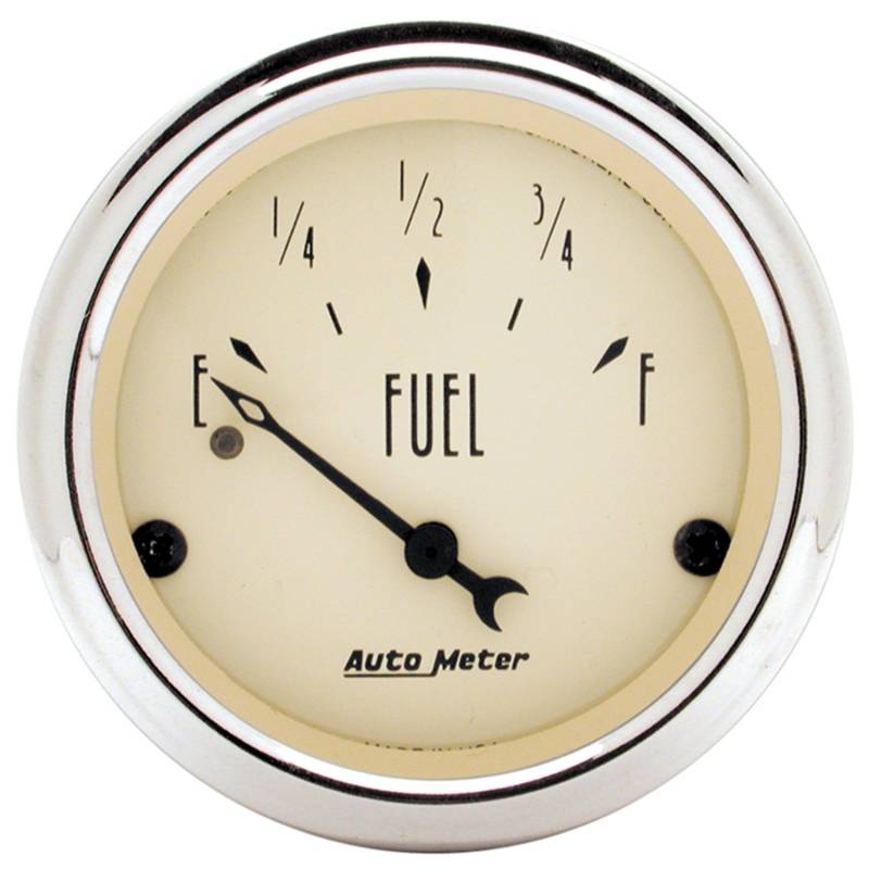 AutoMeter - AutoMeter GAUGE, FUEL LEVEL, 2 1/16" , 0OE TO 30OF, ELEC, ANTIQUE BEIGE 1818