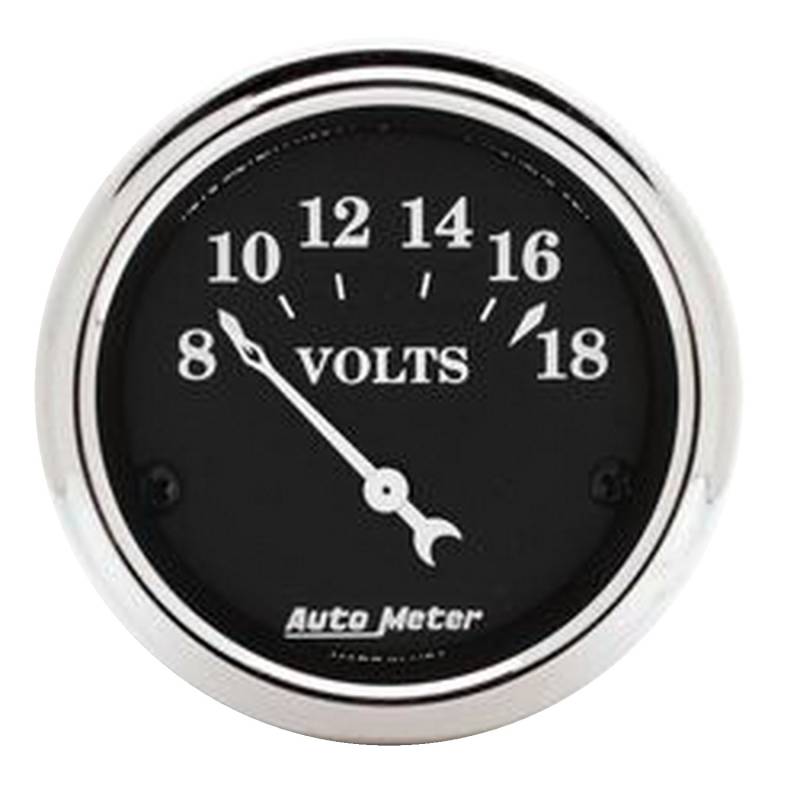 AutoMeter - AutoMeter GAUGE, VOLTMETER, 2 1/16" , 18V, ELEC, OLD TYME BLACK 1791