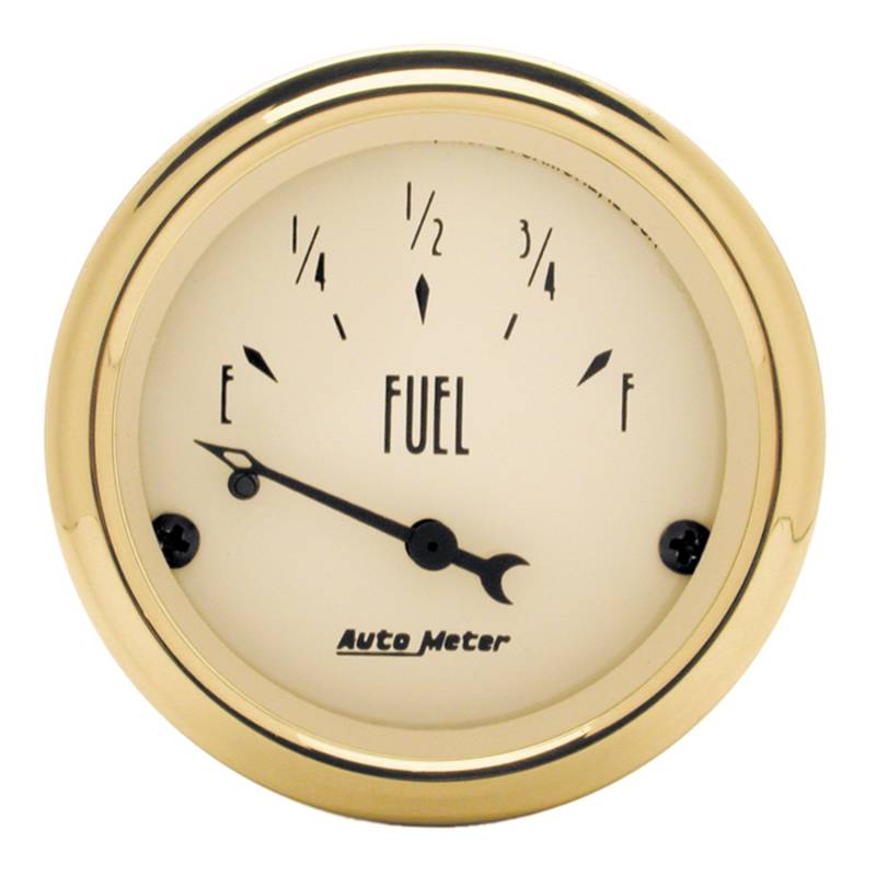 AutoMeter - AutoMeter GAUGE, FUEL LEVEL, 2 1/16" , 0OE TO 30OF, ELEC, GOLDEN OLDIES 1507