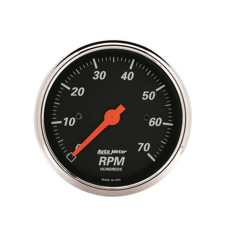 AutoMeter - AutoMeter GAUGE, TACHOMETER, 3 1/8" , 7K RPM, IN-DASH, DESIGNER BLACK 1478