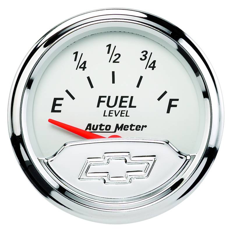 AutoMeter - AutoMeter GAUGE, FUEL LEVEL, 2 1/16" , 240OE TO 33OF, ELEC, CHEVROLET HERITAGE BOWTIE 1317-00408