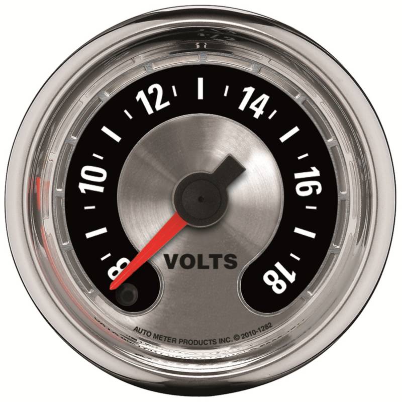 AutoMeter - AutoMeter GAUGE, VOLTMETER, 2 1/16" , 18V, DIGITAL STEPPER MOTOR, AMERICAN MUSCLE 1282