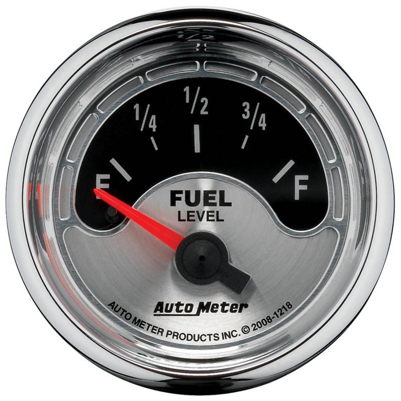 AutoMeter - AutoMeter GAUGE, FUEL LEVEL, 2 1/16" , 16OE TO 158OF, ELEC, AMERICAN MUSCLE 1218