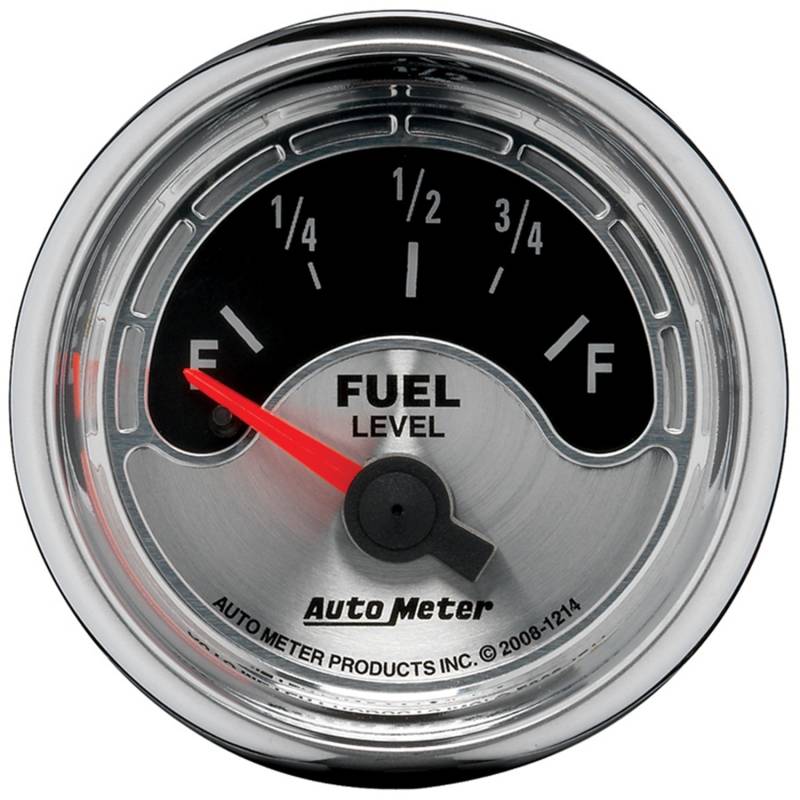 AutoMeter - AutoMeter GAUGE, FUEL LEVEL, 2 1/16" , 0OE TO 90OF, ELEC, AMERICAN MUSCLE 1214