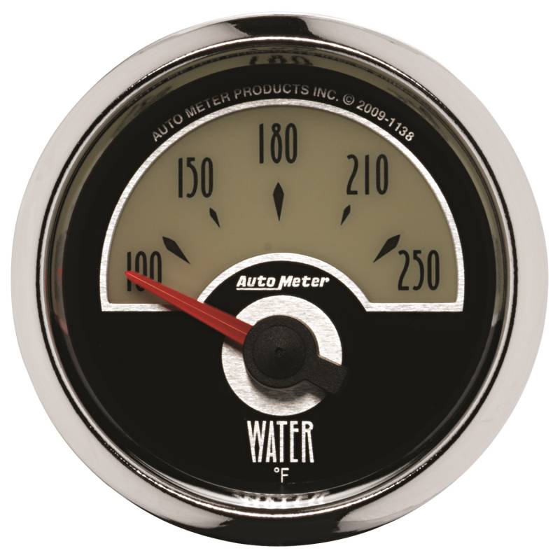 AutoMeter - AutoMeter GAUGE, WATER TEMP, 2 1/16" , 250 Degrees F, ELEC, CRUISER 1138