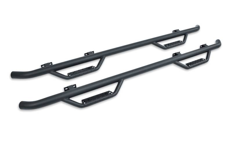 Go Rhino - Go Rhino Dominator Classic D2 Side Steps w Mounting Brackets Kit - Textured Black  D24411T