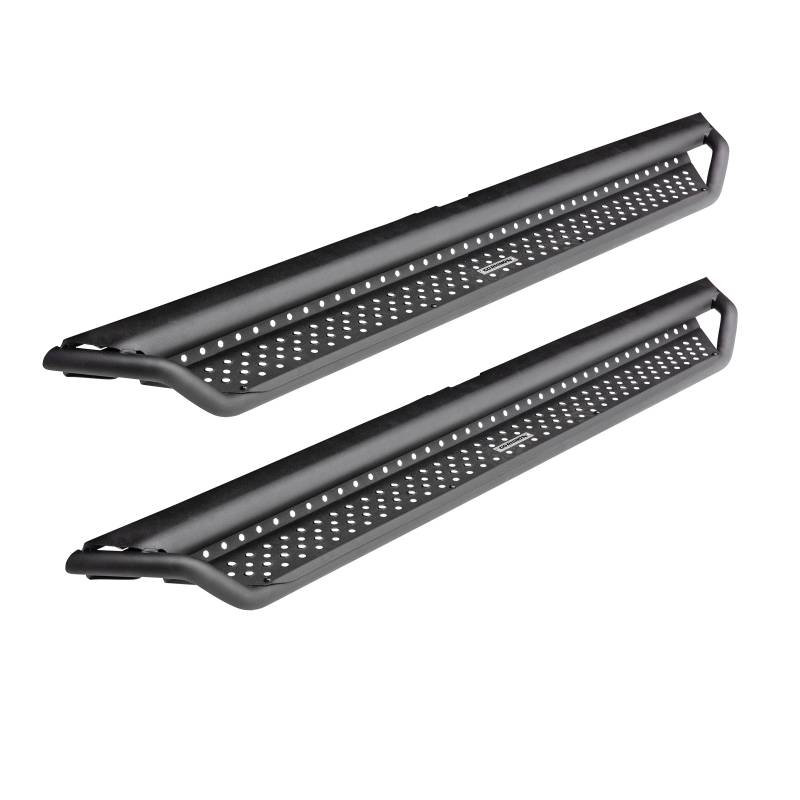 Go Rhino - Go Rhino Dominator Xtreme D1 Side Steps w Mounting Brackets Kit - Textured Black D14299T