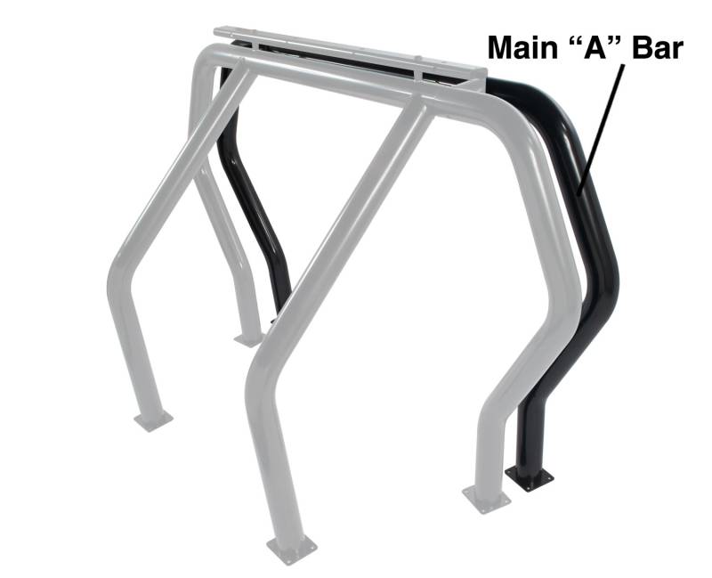 Go Rhino - Go Rhino Bed Bar Component - "A" Additional Bar - Black Powdercoat 94001B