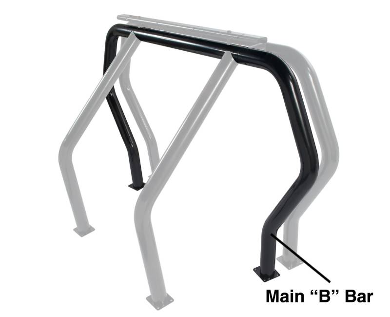 Go Rhino - Go Rhino Bed Bar Component - "B" Main Bar - Black Powdercoat 93002B