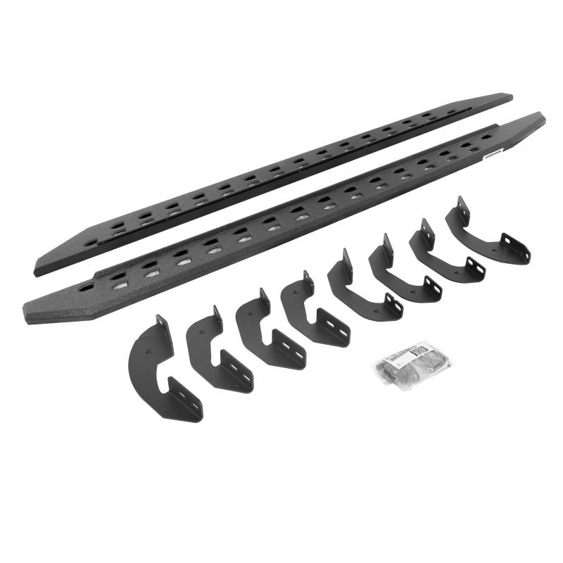 Go Rhino - Go Rhino RB20 Slim Line Running Boards w Brackets Kit - Crew Max Only 69443687ST