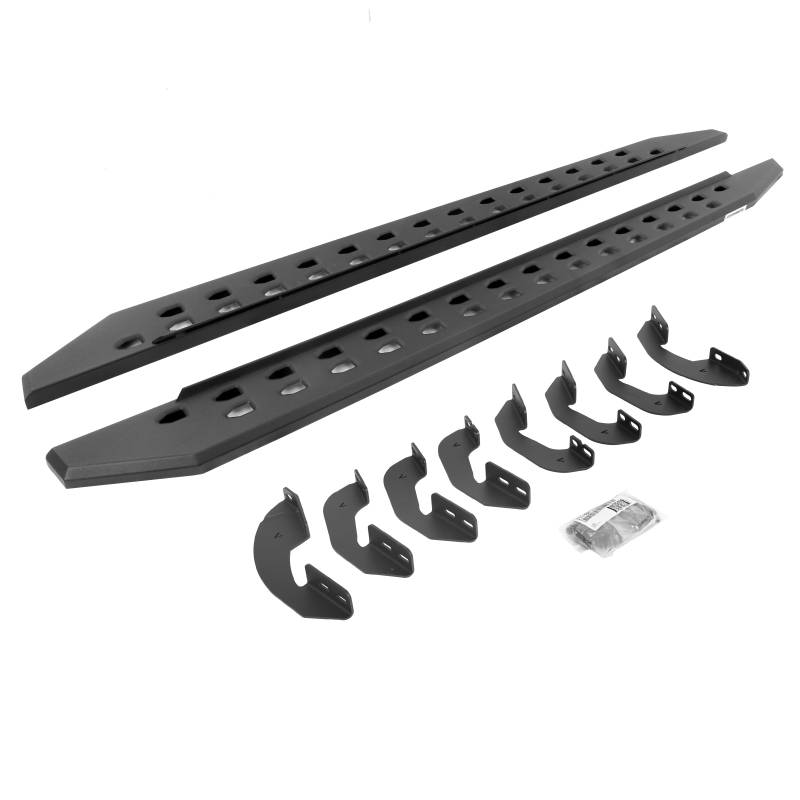 Go Rhino - Go Rhino RB20 Slim Line Running Boards w Brackets Kit - Double Cab Only 69443580SPC