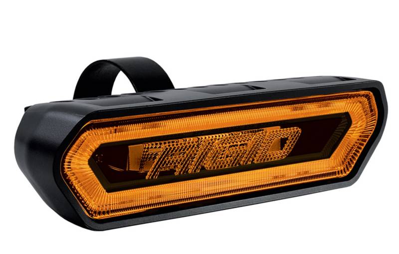 RIGID Industries - RIGID Industries RIGID Chase, Rear Facing 5 Mode LED Light, Amber Halo, Black Housing 90122