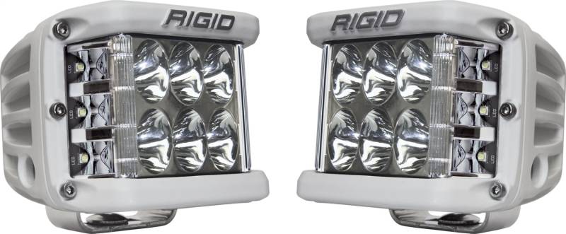 RIGID Industries - RIGID Industries RIGID D-SS PRO Side Shooter, Driving Optic, Surface Mount, White Housing, Pair 862313