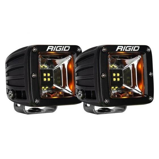 RIGID Industries - RIGID Industries RIGID Radiance Scene Light W/Amber Backlight, Surface Mount, Black Housing, Pair 68204