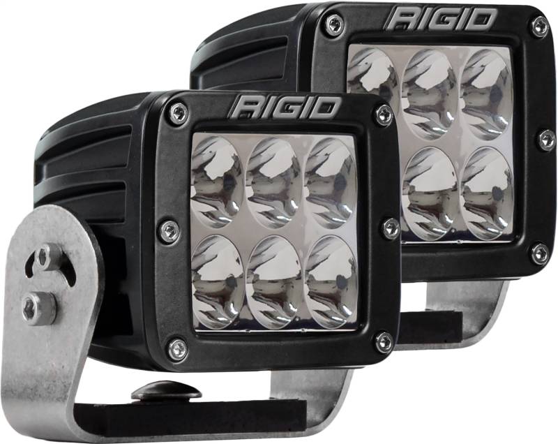 RIGID Industries - RIGID Industries RIGID D-Series PRO LED Light, Driving Optic, Heavy Duty, Black Housing, Pair 522313