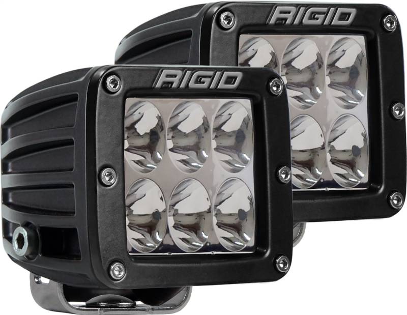 RIGID Industries - RIGID Industries RIGID D-Series PRO LED Light, Driving Optic, Amber, Surface Mount, Pair 502323