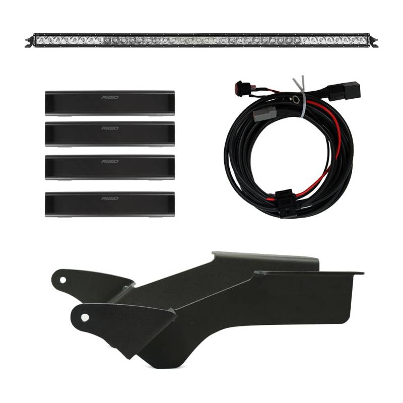 RIGID Industries - RIGID Industries 2021 Bronco Roof Rack Light Kit with a SR Spot/Flood Combo Bar Included 46726