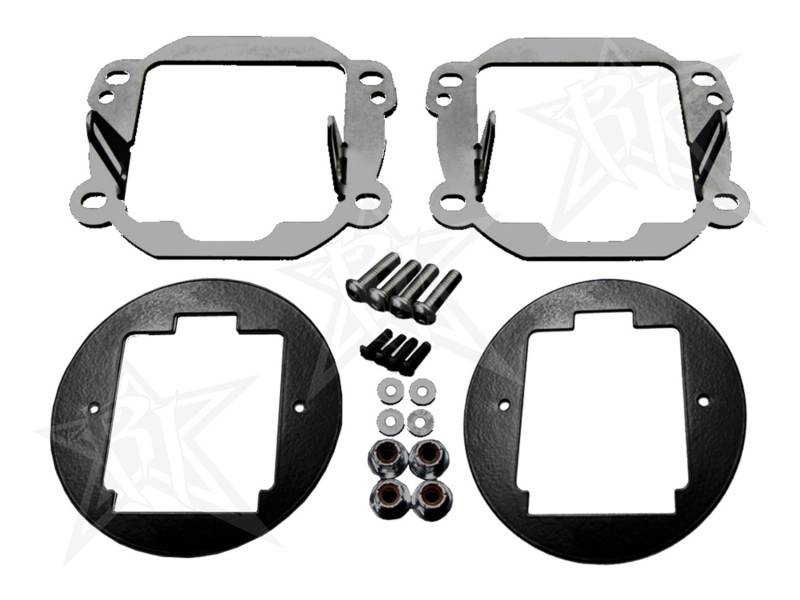 RIGID Industries - RIGID Industries RIGID 2007-2015 Jeep JK Fog Mount Kit, Fits Any D-Series Or Radiance Pod Lights 40138