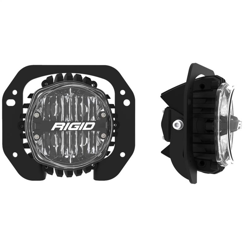 RIGID Industries - RIGID Industries RIGID 2018-2021 Jeep Rubicon/Gladiator Fog Mounts W/360-Series SAE 4 Inch Yellow 37107