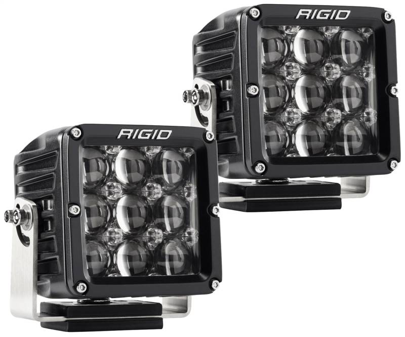 RIGID Industries - RIGID Industries RIGID D-XL PRO LED Light, Hyperspot Optic, Surface Mount, Black Housing, Pair 322413