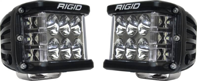 RIGID Industries - RIGID Industries RIGID D-SS PRO Side Shooter, Driving Optic, Surface Mount, Black Housing, Pair 262313