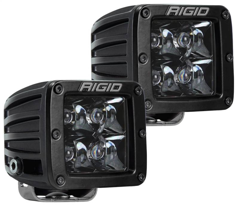 RIGID Industries - RIGID Industries RIGID D-Series PRO Midnight Edition, Spot Optic, Surface Mount, Pair 202213BLK