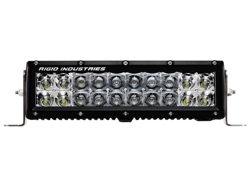 RIGID Industries - RIGID Industries RIGID E-Series PRO LED Light, Spot/Flood Optics, Amber, 10 Inch, Black Housing 110322