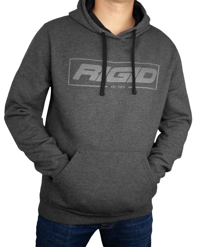 RIGID Industries - RIGID Industries RIGID Pull Over Hoodie, Established 2006, Charcoal, X-Large 1064