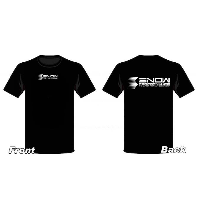 Snow Performance - Snow Performance SNOW T-shirt Black W/white Logo 4X SNO-19110XXXXL