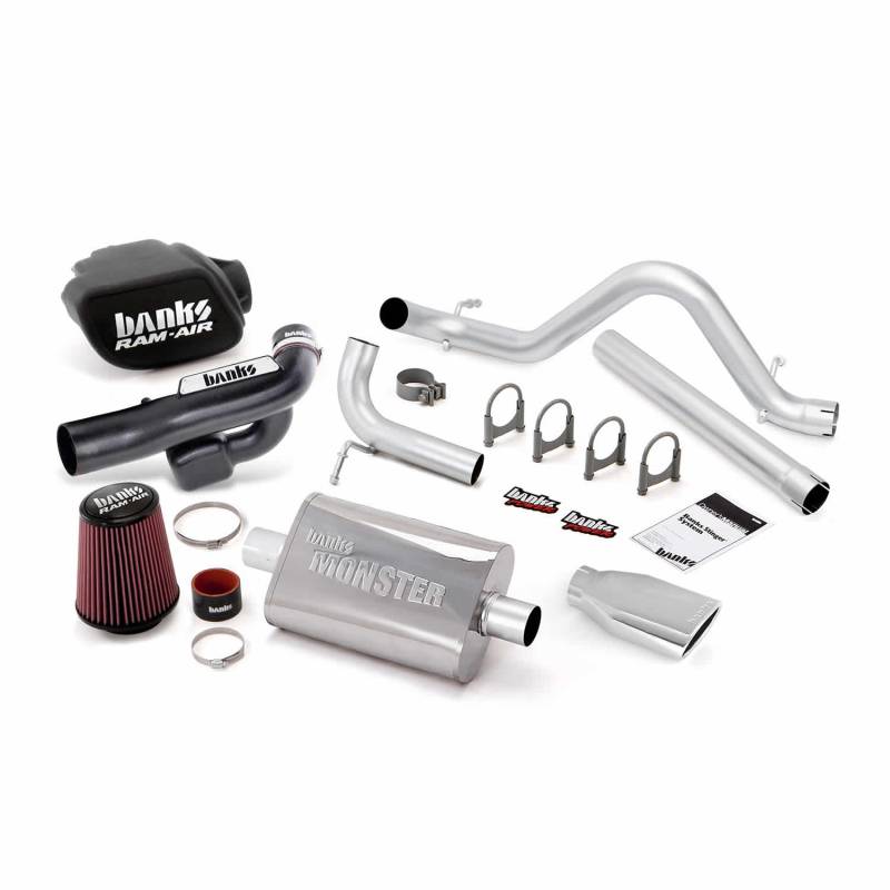 Banks Power - Stinger Bundle Power System No AutoMind W/Single Exit Exhaust Chrome Tip 12-18 Jeep 3.6L Wrangler JK All 4 Door Banks Power