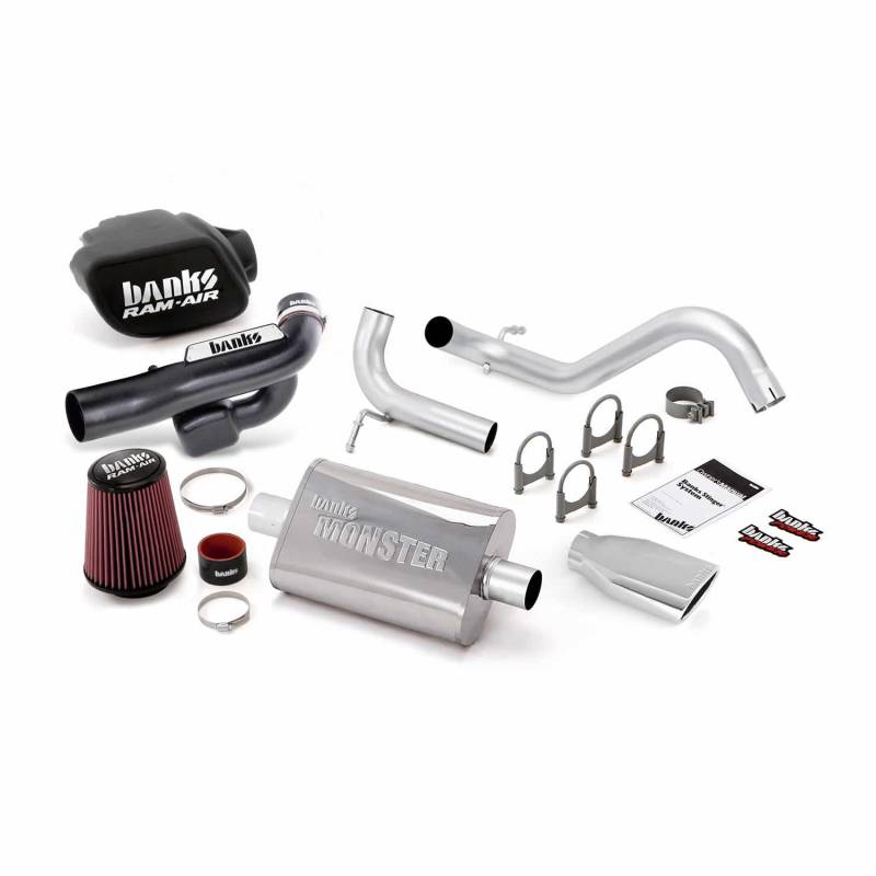 Banks Power - Stinger Bundle Power System No AutoMind W/Single Exit Exhaust Chrome Tip 12-18 Jeep 3.6L Wrangler JK All 2 Door Banks Power