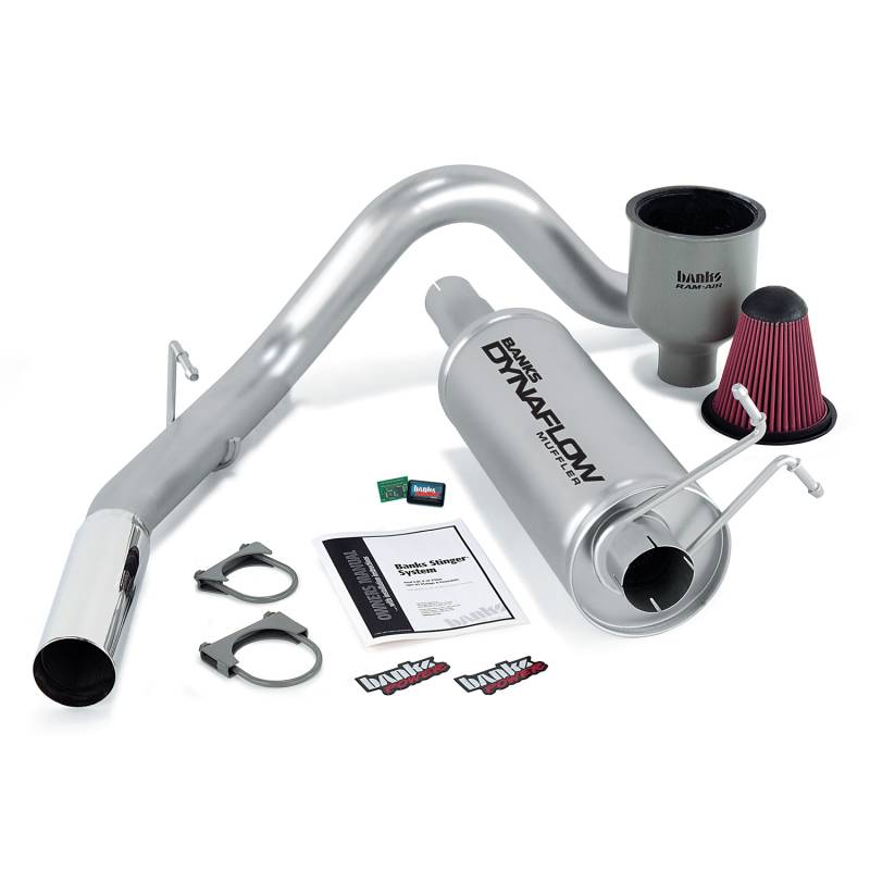 Banks Power - Stinger Bundle Power System W/AutoMind chip Single Exit Exhaust Chrome Tip 99-04 Ford 6.8L Excursion Banks Power