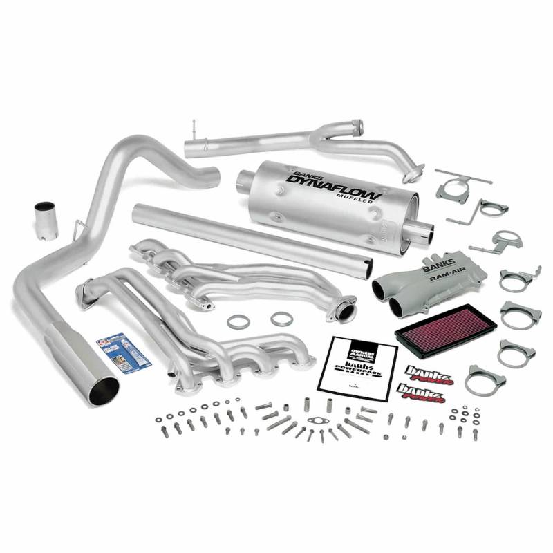 Banks Power - PowerPack Bundle Complete Power System Chrome Tip 93-97 Ford 460 Extended Cab Manual Transmission Banks Power